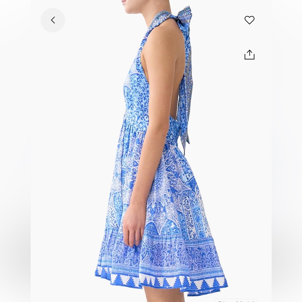 Camilla Blue Multi Mini Dress - Picture 4 of 5